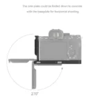 خرید ال براکت، ال مانت و کیج ال شکل دوربین سونی آلفا ۷ اسمال ریگ SmallRig Foldable L-Shape Mount Plate for Sony Alpha 7R V / Alpha 7 IV / Alpha 7S III