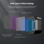 خرید لنز آنامورفیک برای دوربین گوپرو هیرو ۹ ۱۰ ۱۱ ۱۲ برند نیور NEEWER Upgraded Version 1.33x Anamorphic Lens Compatible with GoPro Hero 12 11 10 9 Black, 2.40:1 Widescreen Cinematic Flare Effect, HD Double Side Anti Reflection Multi Coated Action Camera Lens