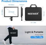 خرید کیت نور پردازی و تولید محتوا LED نیور NEEWER Advanced Lighting Kit LED Video Light 2.4G, 12.9" Dimmable Two-Tone Light with Remote Control 3200-5600K CRI97+ Built-in 7.4V 5200mAh Battery, for YouTube Games Streaming Shooting