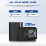 خرید و قیمت ست شارژر و باتری دوتایی سونی برای دوربین آلفا ۷ | NEEWER NP-FZ100 Sony Replacement Battery Charger Set for ZV-E10II A9III FX3 FX30 ZV-E1 A1 A6600 A6700 A7III A7IV A7C A7CII A7CR A7RIII A7RIV A7RV A7SIII A9 A9II cameras and VG-C3EM, VG-C4EM Grip