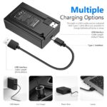 خرید و قیمت ست شارژر و باتری دوتایی سونی برای دوربین آلفا ۷ | NEEWER NP-FZ100 Sony Replacement Battery Charger Set for ZV-E10II A9III FX3 FX30 ZV-E1 A1 A6600 A6700 A7III A7IV A7C A7CII A7CR A7RIII A7RIV A7RV A7SIII A9 A9II cameras and VG-C3EM, VG-C4EM Grip