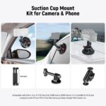 خرید و قیمت مانت و هولدر و بازو بادکشی نیور برای گوپرو و گوشی NEEWER CA104/CA105 Suction Cup Mount with Arm