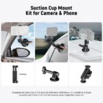 خرید و قیمت مانت و هولدر و بازو بادکشی ۳ اینچی نیور برای گوپرو و گوشی NEEWER CA104 Suction Cup Mount with Arm