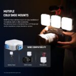 خرید ویدیو لایت و نور ال ای دی نیور قیمت سلفی لایت و نور ولاگینگ NEEWER BASICS BL60C Magnetic RGB Video Light