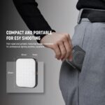 خرید ویدیو لایت و نور ال ای دی نیور قیمت سلفی لایت و نور ولاگینگ NEEWER BASICS BL48B Rechargeable Magnetic Selfie Light For MagSafe