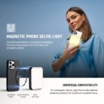 خرید ویدیو لایت و نور ال ای دی نیور قیمت سلفی لایت و نور ولاگینگ NEEWER BASICS BL48B Rechargeable Magnetic Selfie Light For MagSafe