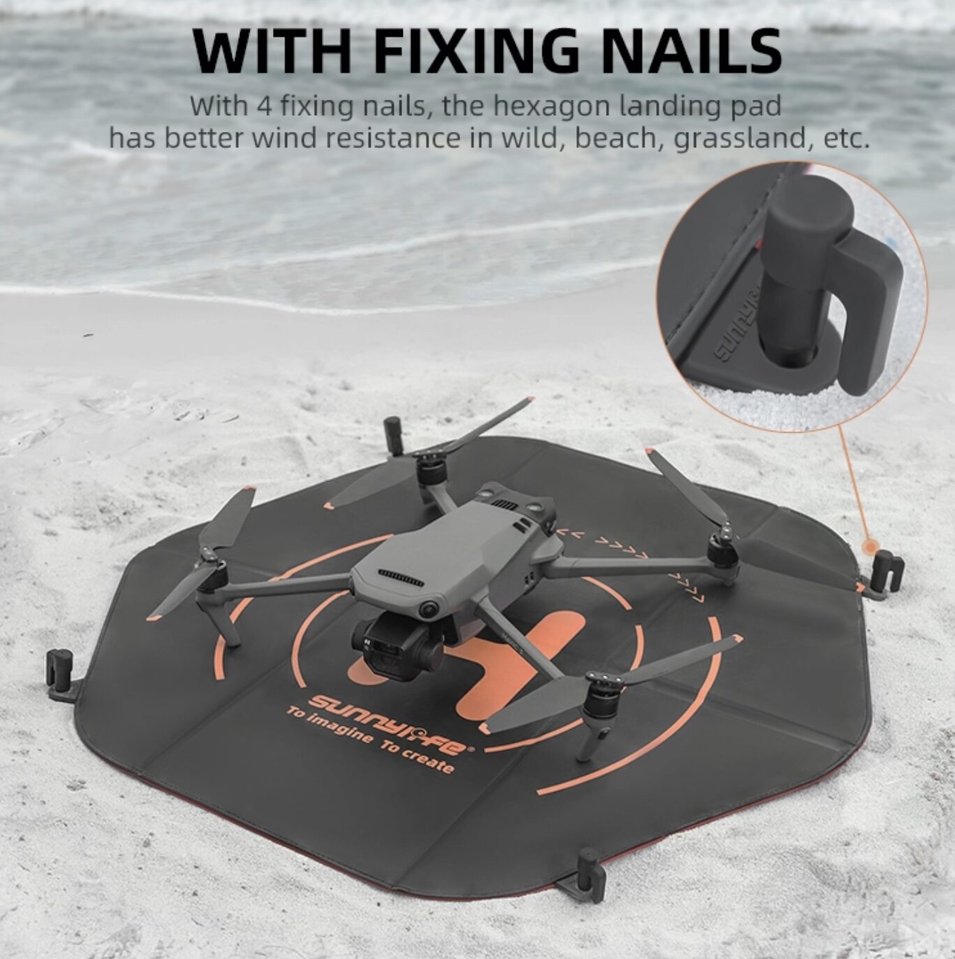 خرید و قیمت پد فرود ۶۰ سانت دو طرفه و ضدآب سانی لایف | لندینگ پد Sunnylife Landing Pad 60cm برای کوادکوپتر مویک ۴ پرو و مینی ۴ پرو و مینی ۵ پرو | مینی ۳ پرو | ایر ۳ اس