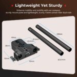 بیس پلیت دوربین اسمال ریگ | SmallRig Bottom Mount Plate with Dual 15mm Rod Clamp - تصویر 5
