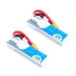 پک ۲ عدد باتری BetaFPV لیپو ۲ سل ۴۵۰ میلی آمپر | اف پی وی | BetaFPV 450mAh 2S 45C Lipo Battery (2PCS)