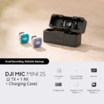 میکروفون میک مینی ۲ اس کمبو دو کاربره | DJI Mic Mini 2S (2 TX + 1 RX + Charging Case)