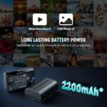 پک دو عدد باتری LP-E6 و هاب کنون نیور | NEEWER 2 Pack 2200mAh LP-E6P/LP-E6NH Replacement Batteries & USB Dual Charger
