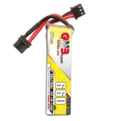 باتری GNB لیپو ۲ سل ۶۶۰ میلی آمپر | اف پی وی | GAONENG GNB LiHV 2S 7.6V 660mAh 90C XT30 LiPo Battery Long Type