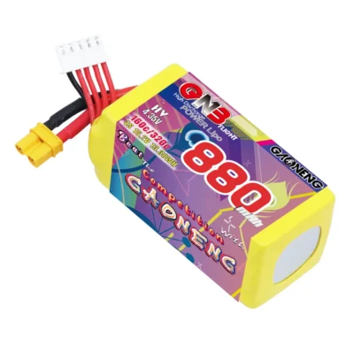 باتری GNB لیپو ۴ سل ۸۸۰ میلی آمپر | اف پی وی | GAONENG GNB LiHV 4S 15.2V 880mAh 160C XT30 LiPo Battery