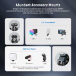 بازو نگهدارنده دوربین و گوشی نیور | NEEWER ST85 Super Clamp with 3" Dual Ballhead Magic Arm