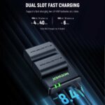 پک دو عدد باتری LP-E6 و هاب کنون نیور | NEEWER 2 Pack 2200mAh LP-E6P/LP-E6NH Replacement Batteries & USB Dual Charger