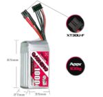 باتری لیپو جی ان بی ۴ سل ۱۰۰۰ میلی آمپر (پک یک عددی) | اف پی وی | GAONENG GNB LiHV 4S 15.2V 1000mAh 110C XT30 LiPo Battery