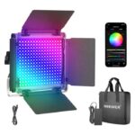 نور ویدیو لایت آر جی بی تولید محتوا و فیلم برداری نیور با قابلیت کنترل با موبایل | NEEWER Upgraded RGB660 PRO II LED Video Light