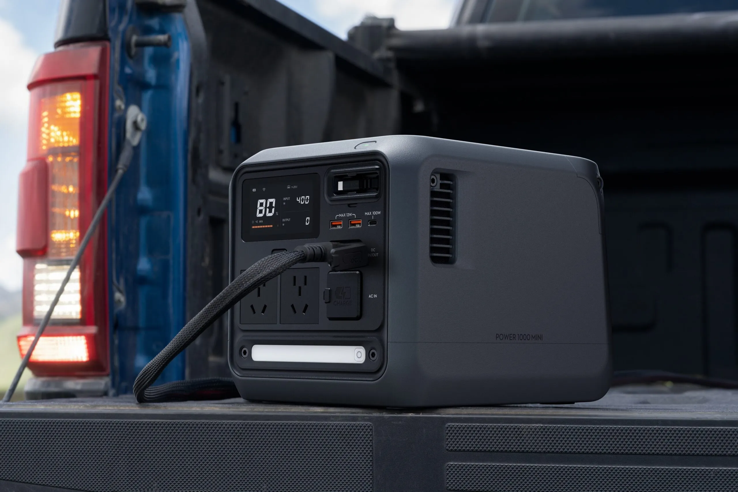 مبدل و کابل شارژ پاور استیشن دی جی آی ۱۰۰۰ مینی از باتری خودرو | DJI Power Car Battery Charging Cable