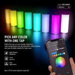 نور و ویدیولایت محتوا سازی مغناطیسی نیور با قابلیت کنترل با موبایل | NEEWER TL97C Magnetic Handheld Light Wand with APP Control