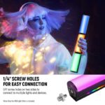 نور و ویدیولایت محتوا سازی مغناطیسی نیور با قابلیت کنترل با موبایل | NEEWER TL97C Magnetic Handheld Light Wand with APP Control